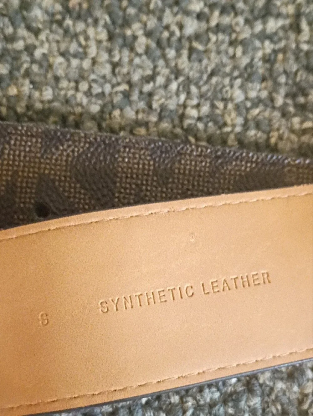 Michael Kors Tan Leather Logo Belt with Gold Accents Size S